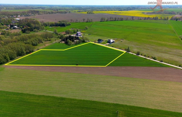 Działka Numer 1/17 o Powierzchni 1472 m2 w Kompleksie 14 Działek wydane Warunki Zabudowy Długołęka k/ Nowogardu OKAZJA
