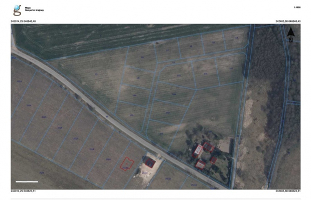 Działka Numer 1/17 o Powierzchni 1472 m2 w Kompleksie 14 Działek wydane Warunki Zabudowy Długołęka k/ Nowogardu OKAZJA