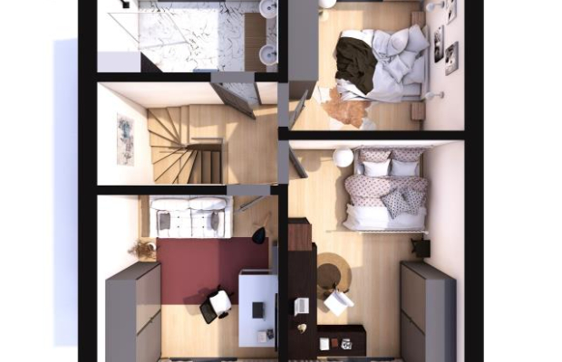 NOWOCZESNE DOMY SZEREGOWE W ŚWIDNICY / 124,33M2