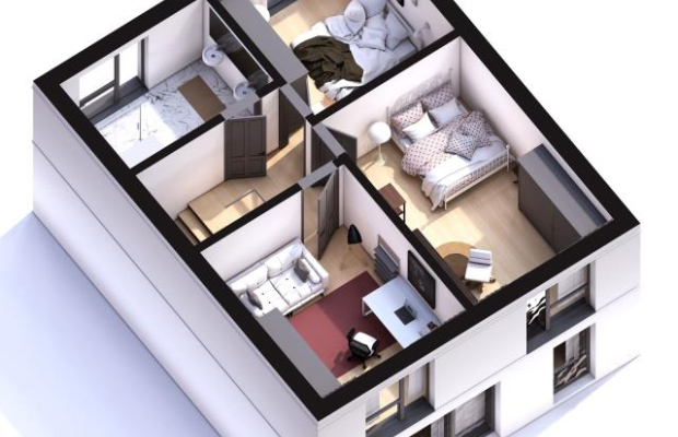 NOWOCZESNE DOMY SZEREGOWE W ŚWIDNICY / 124,33M2
