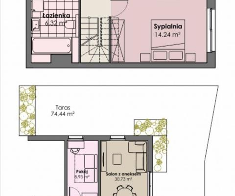 Apartament 94m2 / Polna Droga