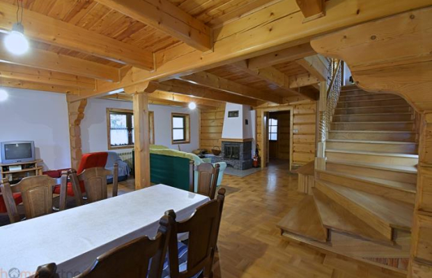 Piękny dom z bali przy lesie, w górach, dz.5799 m2