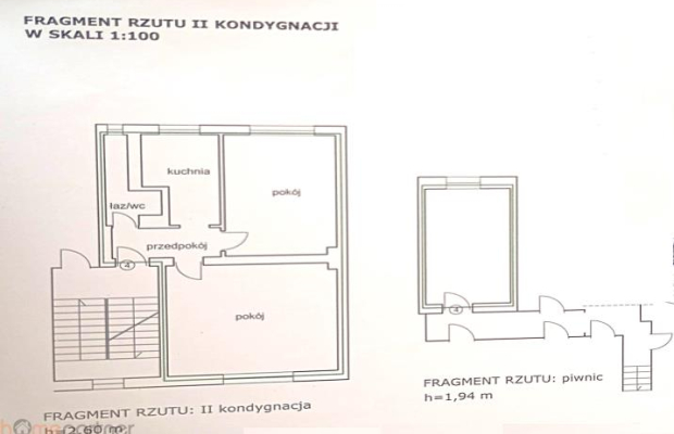 Klimatyczne 2 pokoje na Biskupinie, na 1 piętrze