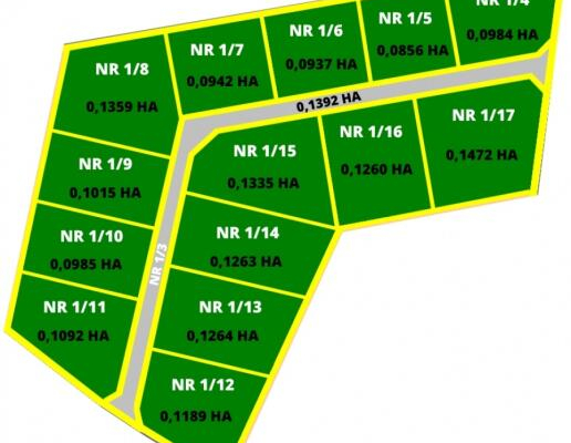 Działka nr 1/5 w kompleksie 14 Działek z wydanymi Warunkami Zabudowy OKAZJA 69zł/m2