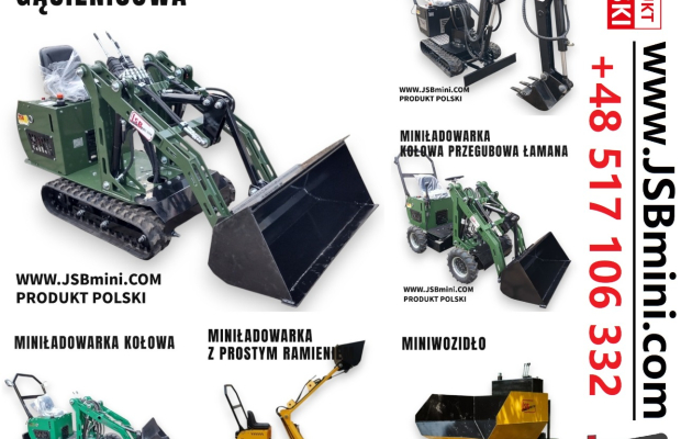 MINI ŁADOWARKA KOŁOWA MS-L116 JSB - PL - NOWE 2025 - Prosto od Producenta JSB POLSKA -