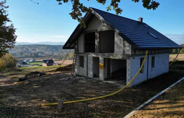 Dom w SSO, w ok. Myślenic,134,5 m2, 7ar działka