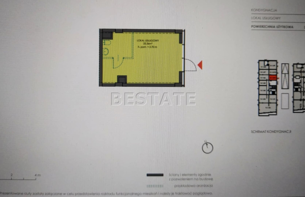 Deweloperski lokal usługowy 25,56 m2, Śródmieście