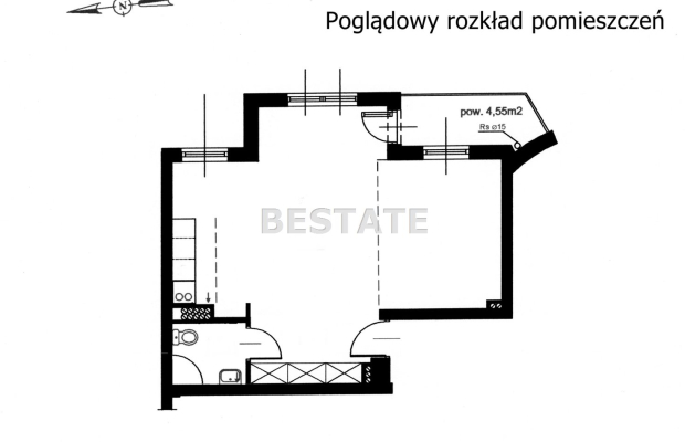 Lokal 45 m. kw, biuro/ usługi, Gaj/Armii Krajowej