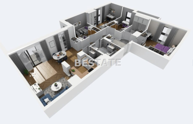 5 pokojowy apartament, loggia 9 m.kw Widzew