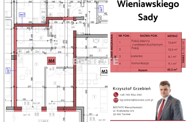 Biuro Nieruchomości  BESTATE  zaprasza do zapoznania się z nową ofertą deweloperską - osiedla mieszkaniowego  "WIENIAWSKIEGO SA