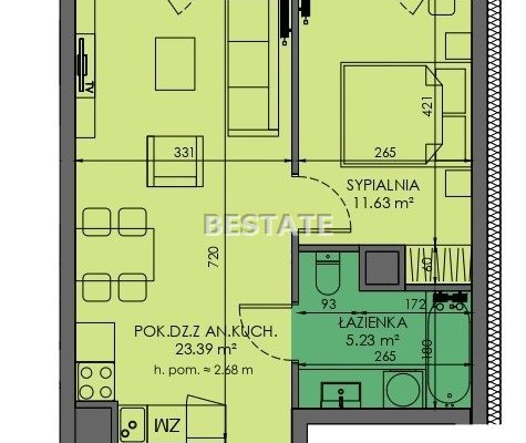Deweloperskie od 44 do 99 m.kw z balkonem