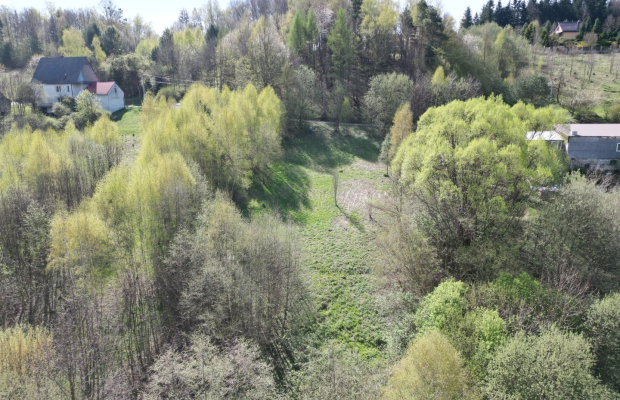Duża działka w otoczeniu lasu, 3,5 km od jeziora