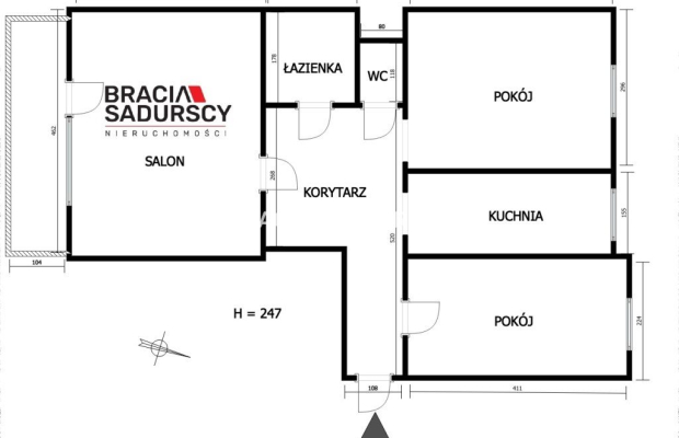 3 pok 58m2 Bieńczyce Blisko Placu Centralnego