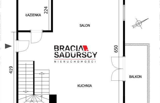 NOWA CENNA!!! Grzegórzki, dwupoziomowe, 2 balkony!