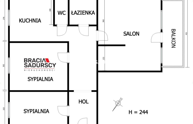 64m2 3 pok + os kuchnia balkon ul.Telimeny!