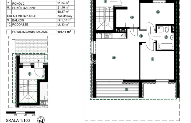 101m2, miejsce postojowe, ul. Dożynkowa, taras