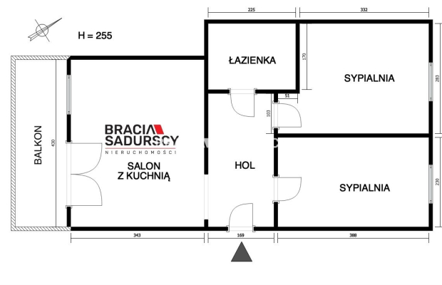 Opatkowice, pociąg SKA, 3 pokoje, balkon