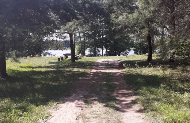 działka z linią brzegową -Pasym