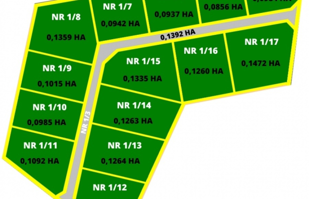 Działka 1/5 w kompleksie 14 działek z WZ