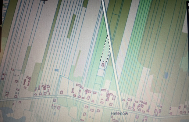 Działka 2600 m2 z WZ w Helenowie gm. Pionki.