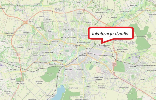 Działka Lublin-Zadębie inwestycyjna/budowlana