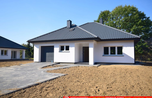 Nowiutki dom (X.2024) stan deweloperski blisko Lna