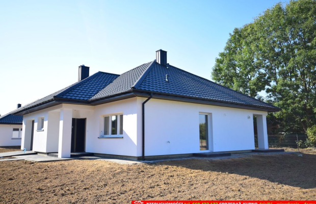 Nowiutki dom (X.2024) stan deweloperski blisko Lna