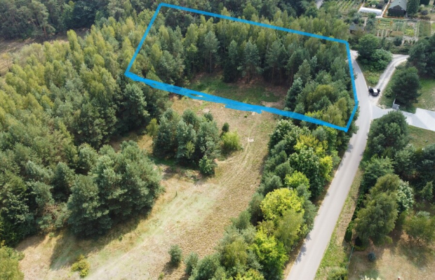 Działka budowla 3117 m2 w Kowali gm. Puławy.
