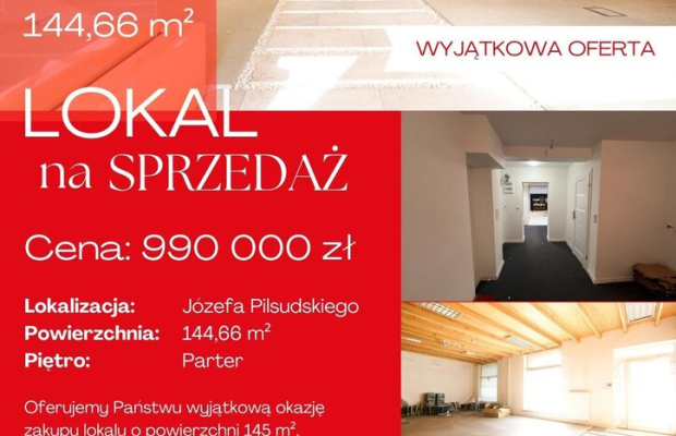 Lokal, 145 m2, parter, Śródmieście
