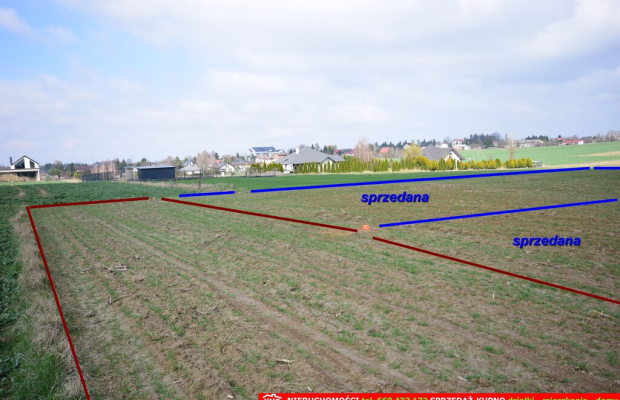 Kalinówka- 10 ar z dopuszcz. zabud. mieszk. media