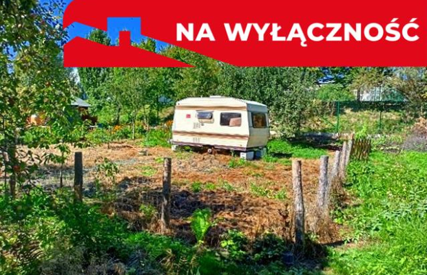 ROD ul.Wapienna-300m² działki+przyczepa kempingowa