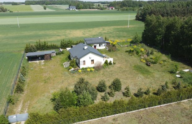 Nowoczesny dom 80 m2, piękna działka gm. Przyłęk.