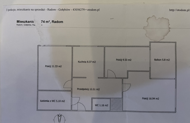 Apartament 73,52 m kw. osiedle zamknięte Radom.
