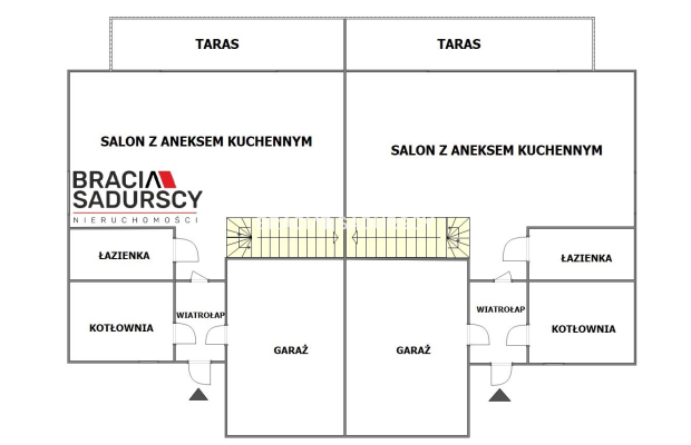 Nowoczesny bliźniak z garażem i działką 7ar