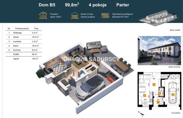 NOWE DOMY SZEREGOWE NIEPOŁOMICE PROWIZJA 0%