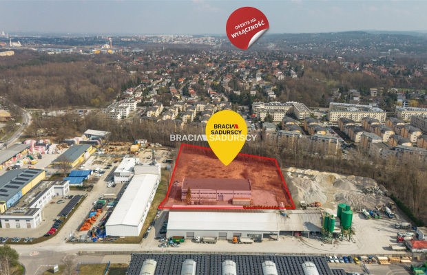 Kraków ul. Zawiła biurowiec z halą 