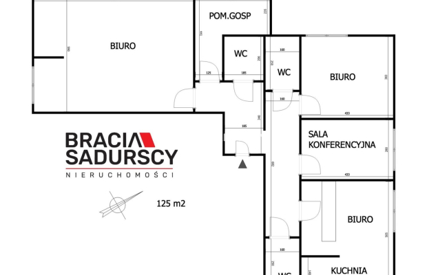 Lokal / biurowy / usługowy / 125 m2 