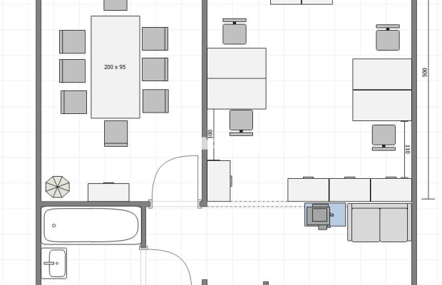 Angel City | 54 m² biuro | 6 stanowisk + sala konf