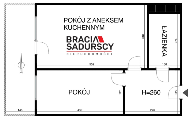 2-POKOJOWE Z DUŻYM BALKONEM, NOWE BUDOWNICTWO