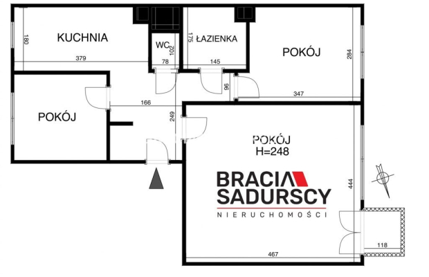 3 pok(oddzielne)52m2 Sródmieście -Olsza