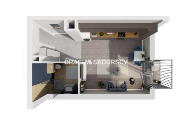 Gotowa inwestycja 33m2 + balkon Ruczaj