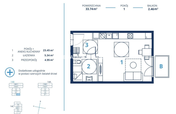 Gotowa inwestycja 33m2 + balkon Ruczaj