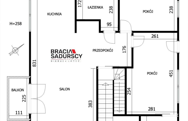 Mieszkanie dwupoziomowe 121,10 m2