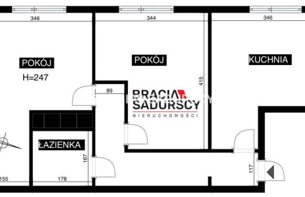 2 pokoje - Wysłouchów, oddzielna kuchnia