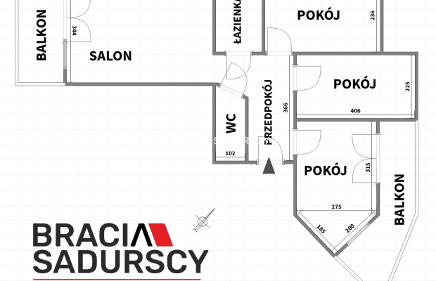 2 BALKONY 4 POKOJE DUŻA PIWNICA DO WEJŚCIA