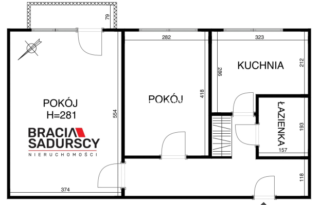 Kraków, Krowodrza ul. Królewska 2-pokojowe mieszkanie o powierzchni 51,83 m2. Na sprzedaż mieszkanie zlokalizowane w Krakowie u
