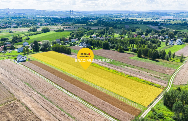 Rączna – 54 ary, 8,5 ara budowlane, blisko Krakowa