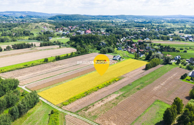 Rączna – 54 ary, 8,5 ara budowlane, blisko Krakowa