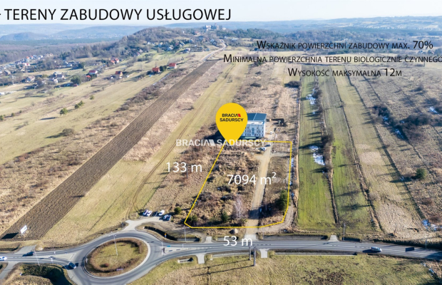 Działka komercyjna przy A4  pod stacje paliw 