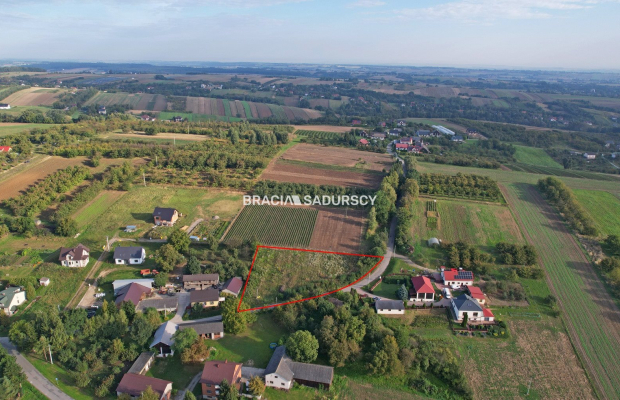 Działka budowlana 24,47 a, Damice blisko Krakowa